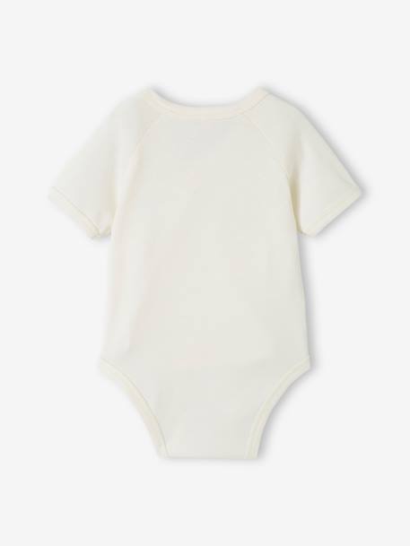 Pack of 5 'Cars' Bodysuits in Organic Cotton for Newborns sky blue 