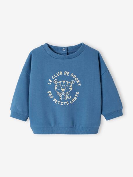 Basics Sweatshirt in Fleece for Babies blue+mint green 