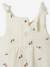 Jumpsuit for Newborn Babies, Embroidery in Cotton Gauze beige+ecru+Light Green/Print 