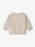 Sweatshirt in Fancy Knit with Opening on the Front for Newborn Babies clay beige 