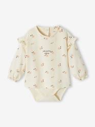 Baby-T-shirts & Roll Neck T-Shirts-Long Sleeve Bodysuit Top in Organic Cotton for Newborns