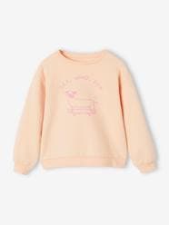 Girls-Cardigans, Jumpers & Sweatshirts-Basics Sweatshirt with Motif for Girls