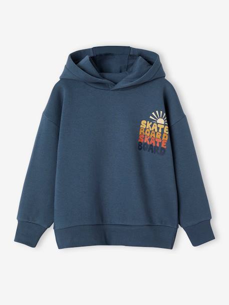 Hoodie with Large Motif on the Back, for Boys night blue 