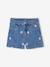 Denim Skirt with Embroidered Flowers, for Girls stone 