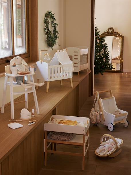 Wooden High Chair for Dolls - FSC® Certified White 