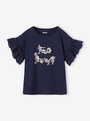 Girls-Tops-T-Shirts-Romantic T-Shirt in Organic Cotton for Girls