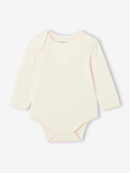 Pack of 7 Long Sleeve Bodysuits with Cutaway Shoulders for Babies, Basics multicoloured 