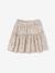 Floral Cotton Gauze Skirt, for Girls ecru 