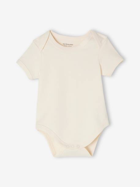 Pack of 7 Short Sleeve Bodysuits, Cutaway Shoulders, BASICS for Babies multicoloured 