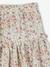 Floral Cotton Gauze Skirt, for Girls ecru 
