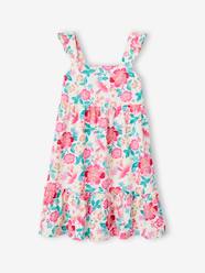 Girls-Dresses-Dress with Frilly Straps & Smocking for Girls