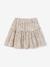 Floral Cotton Gauze Skirt, for Girls ecru 