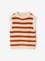 Striped Sleeveless Jumper for Girls striped brown 