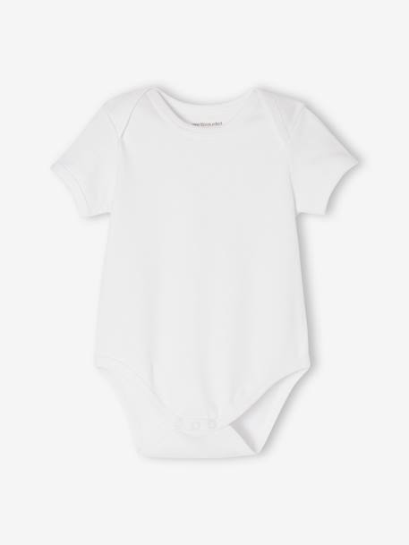 Pack of 7 Short Sleeve Bodysuits, Cutaway Shoulders, BASICS for Babies multicoloured 