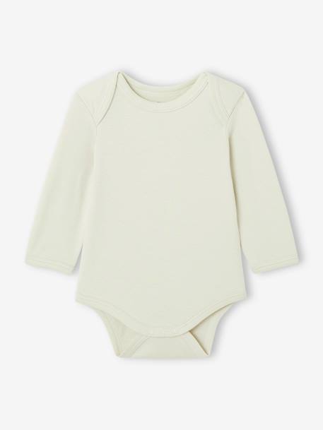 Pack of 7 Long Sleeve Bodysuits with Cutaway Shoulders for Babies, Basics multicoloured 