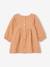 Embroidered Dress in Cotton Gauze, for Babies caramel 