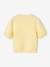 Short Sleeve Jumper in Fancy Knit for Girls pale yellow 