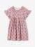 Floral Dress with Ruffled Butterfly Sleeves, for Girls rose 