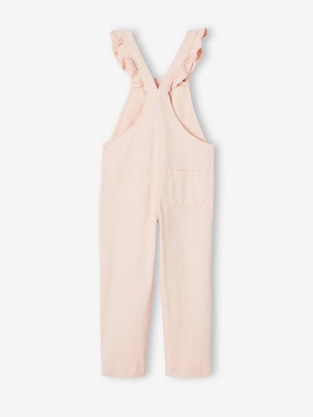 Dungarees with Ruffles on the Straps for Girls rose 