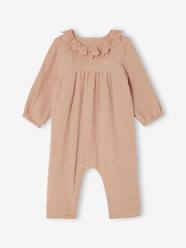 Baby-Dungarees & All-in-ones-Jumpsuit for Baby, in Cotton Gauze