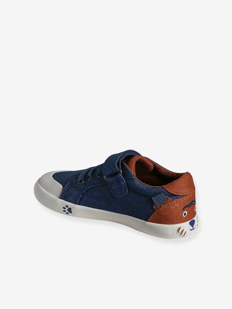 Canvas Trainers with Elasticated Laces, Designed for Autonomy denim blue 