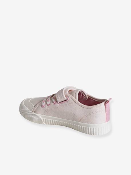 Fabric Trainers with Elasticated Laces, for Girls, Designed for Autonomy pale pink 