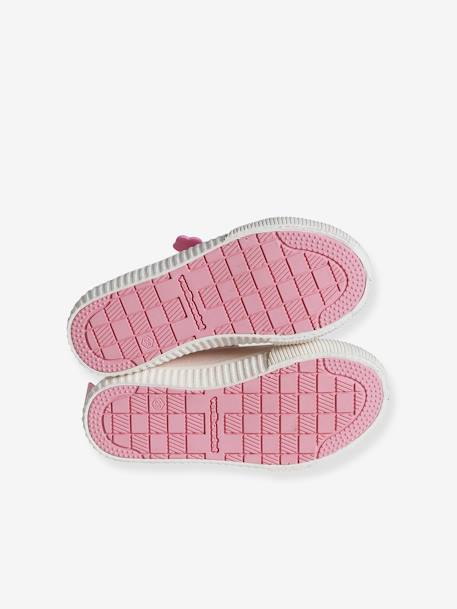 Fabric Trainers with Elasticated Laces, for Girls, Designed for Autonomy pale pink 