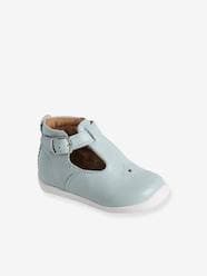 Shoes-Baby Footwear-T-Strap Soft Leather Ankle Boots for Babies, Designed for First Steps