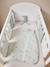 Sleeveless Baby Sleeping Bag with Middle Opening, In the Woods old rose+printed green 
