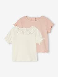 Baby-T-shirts & Roll Neck T-Shirts-T-Shirts-Pack of 2 T-Shirts in Organic Cotton for Newborn Babies