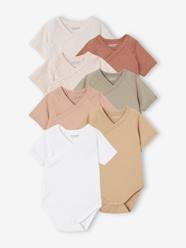 Pack of 7 BASICS Short Sleeve Bodysuits, Newborn Babies Special