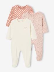 Pack of 3 Interlock Sleepsuits for Babies, BASICS