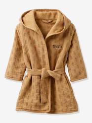 -Cotton Gauze Bath Robe for Babies, ETHNIC