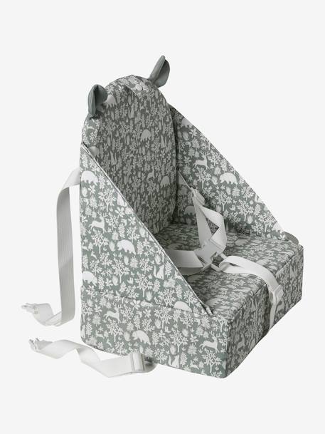 Booster Seat for Chair grey blue+Light Brown/Print+Light Grey/Print 