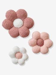 -Set of 3 Flowers in Bouclé Knit