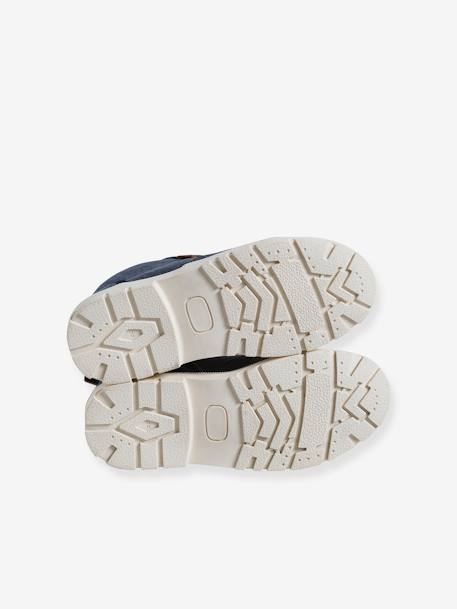 High Top Fabric Trainers with Lug Soles, for Children denim blue 