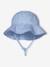 Striped Hat with Cherry Print for Baby Girls sky blue 
