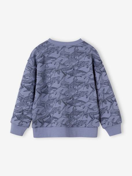 Sweatshirt with Scribbles for Boys green+grey blue 