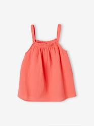 Girls-Strappy Blouse in Cotton Gauze, for Girls