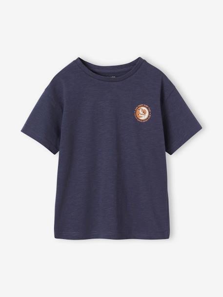 T-Shirt with Fun Surf Motif for Boys night blue 