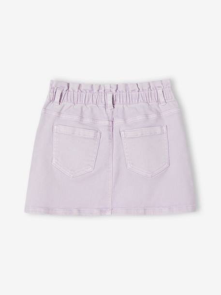 Colourful Paperbag Skirt for Girls lavender+sweet pink 