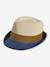 Three-Tone Panama-Style Hat, Straw-Like, for Boys wood 