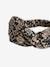 Floral Headband with Crossover Effect for Girls taupe 
