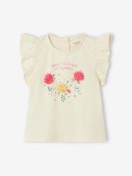 -T-Shirt with Flowers in Relief, for Babies
