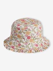 Girls-Floral Bucket Hat for Girls