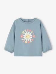 Baby-Jumpers, Cardigans & Sweaters-Sweaters-Happy Flower Sweatshirt for Babies