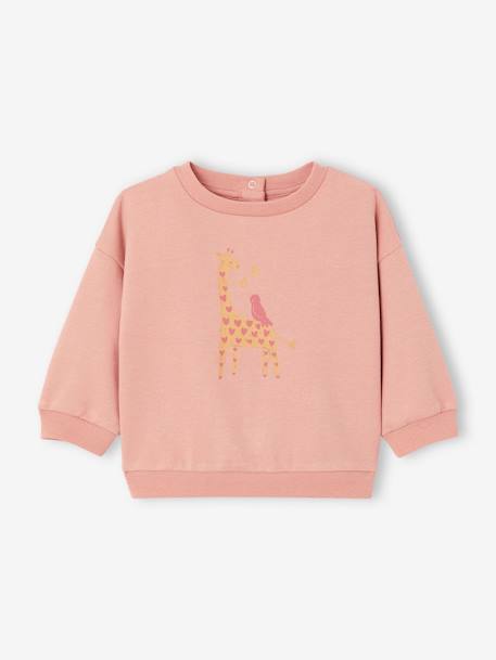 Basics Fleece Sweatshirt for Babies blush+pale yellow 