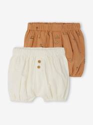 -Pack of 2 Cotton Gauze Shorts for Babies
