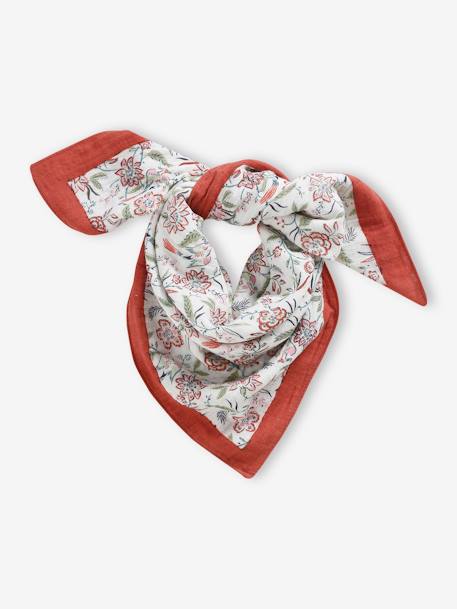 Printed Scarf, 'Mother's Day' Capsule Collection, Women/Girls vanilla 