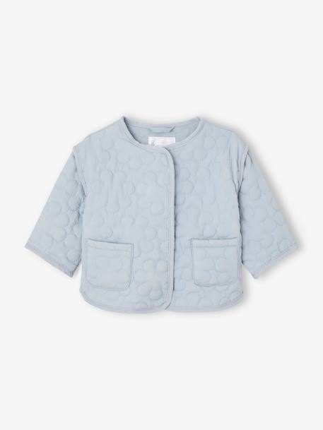 Padded Jacket for Babies pale blue+pale pink 